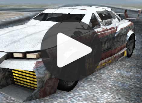 Random Racing car snow ice mobile game
